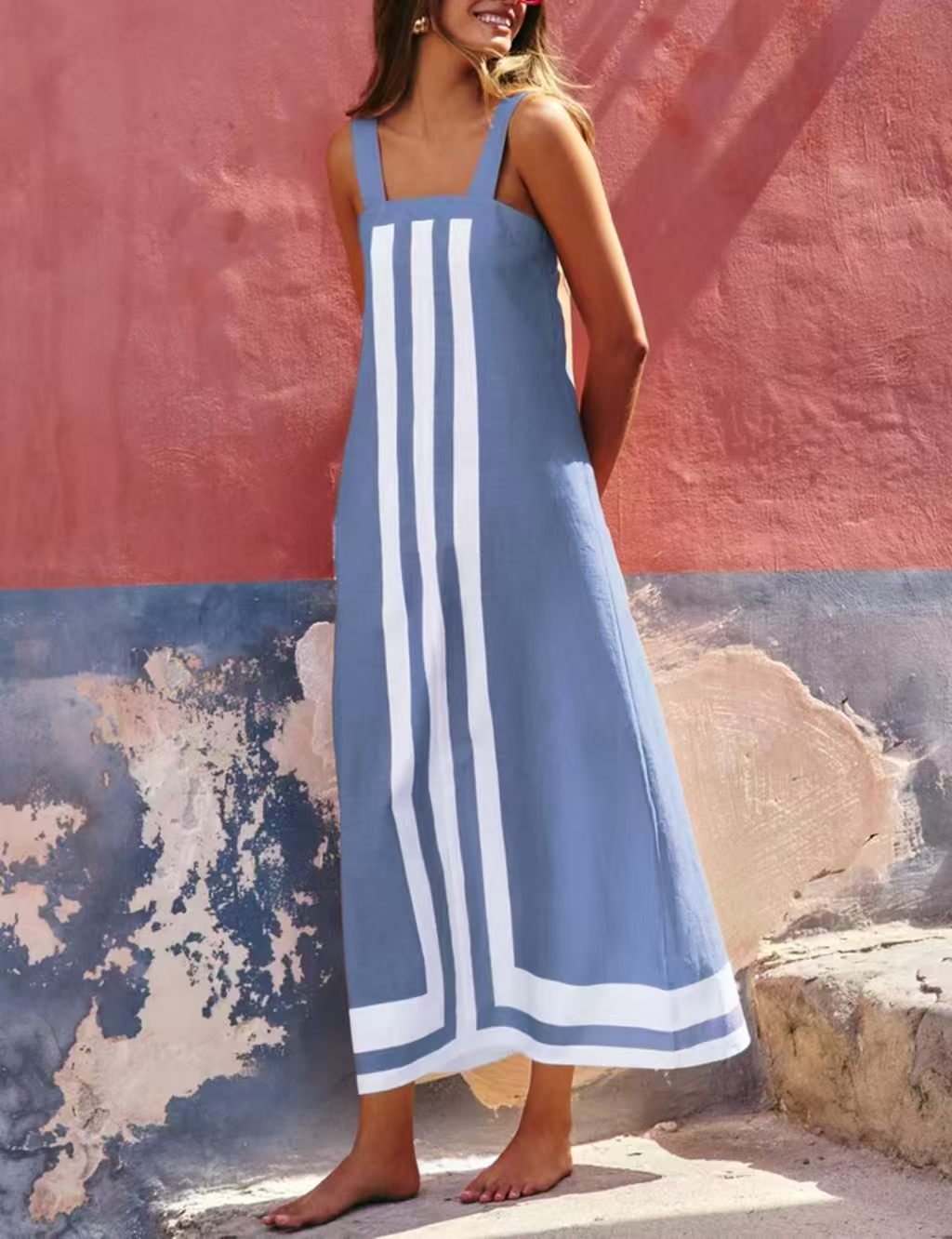 Fab Colorblock Vacation Dress