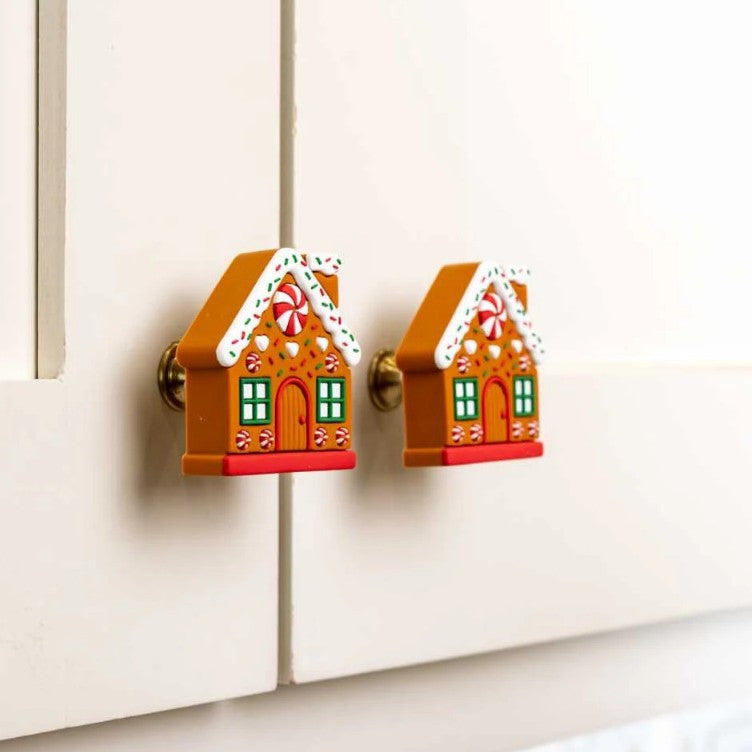 Halloween Wardrobe Drawer Skull Gingerbread House Door Handle Home Decor