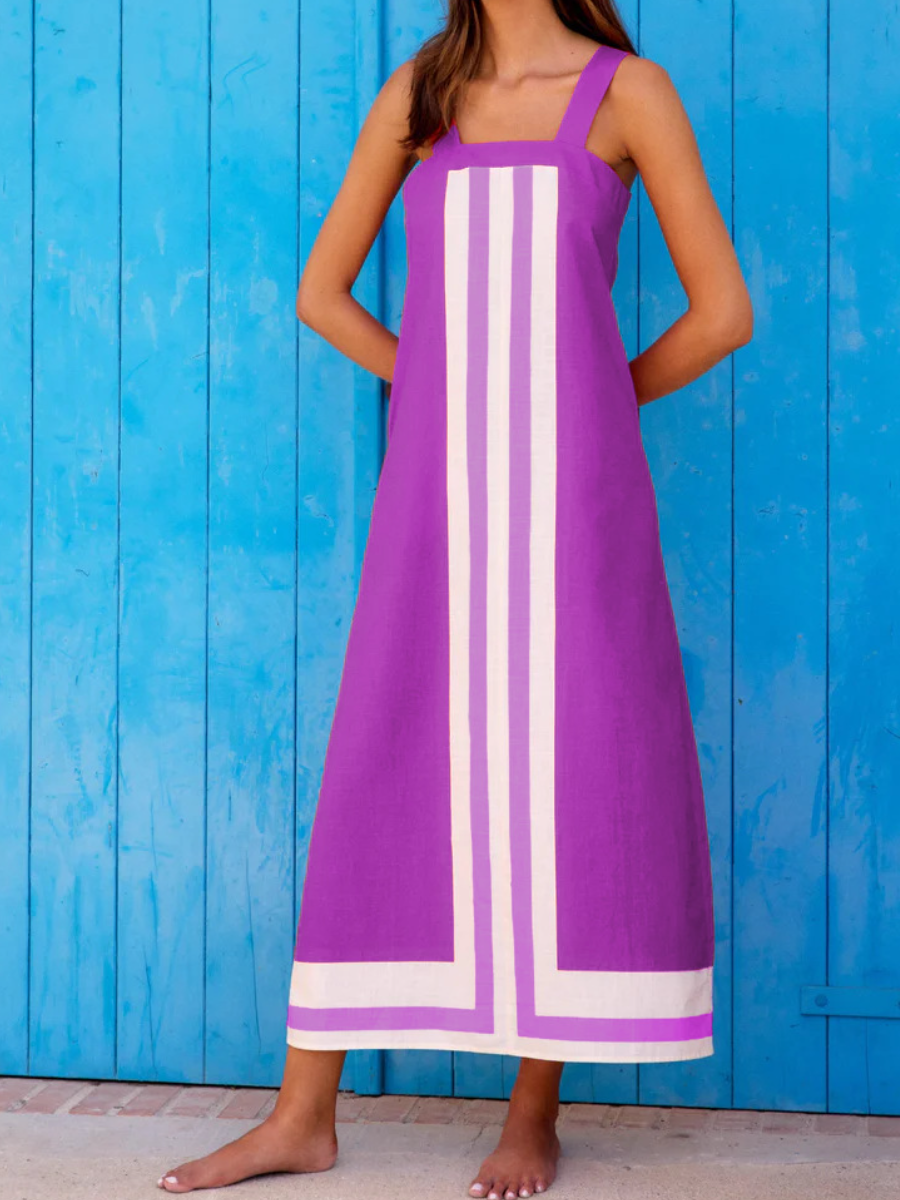 Fab Colorblock Vacation Dress