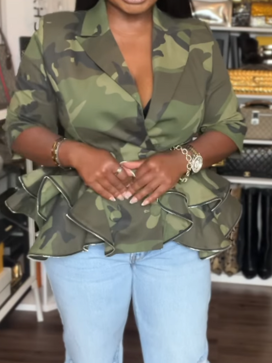 Fashion Camouflage Top