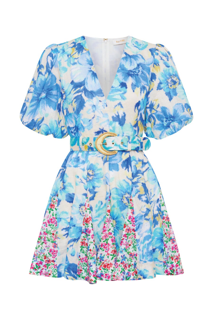 Short Puff Sleeves Mini Dress