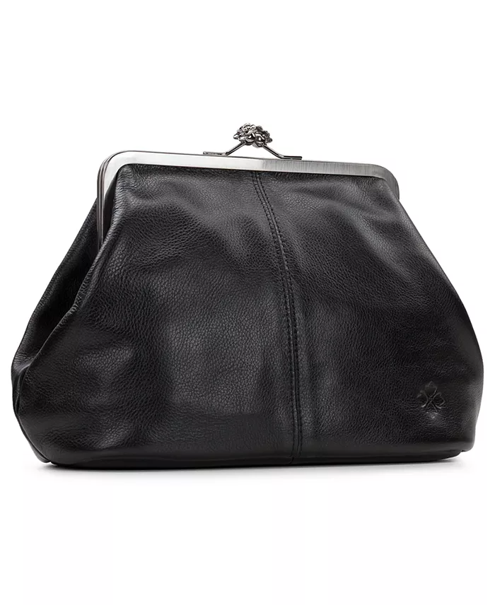 (⏰Last Day Promotion $10 OFF)-Classic Kiss-lock Closure Adorned Leather Bag