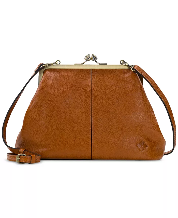 (⏰Last Day Promotion $10 OFF)-Classic Kiss-lock Closure Adorned Leather Bag