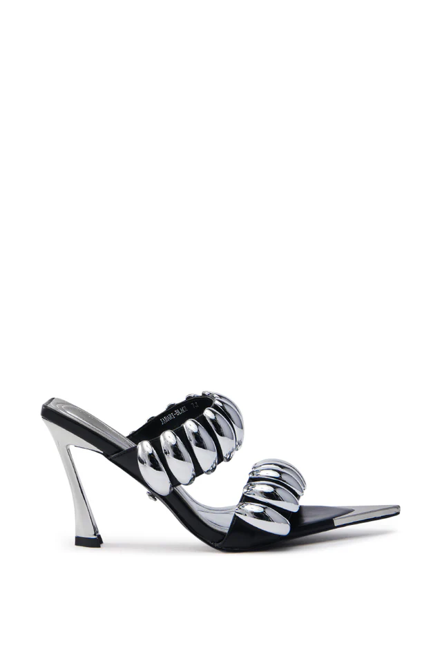Black Stiletto Sandal