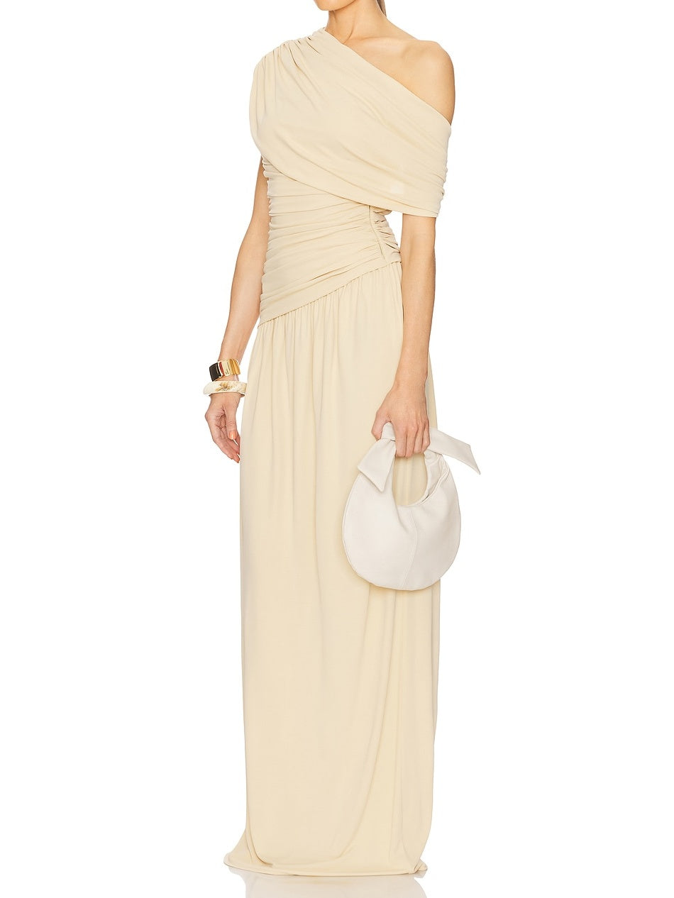 Elegant Off-Shoulder Maxi Dress