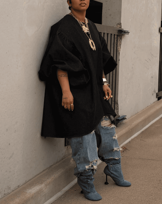 Oversized Smock Blouse