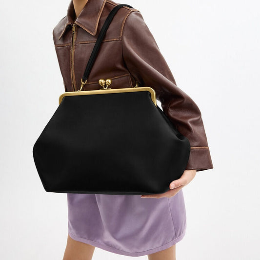 (Upgraded Version)-Large Kisslock Frame Bag