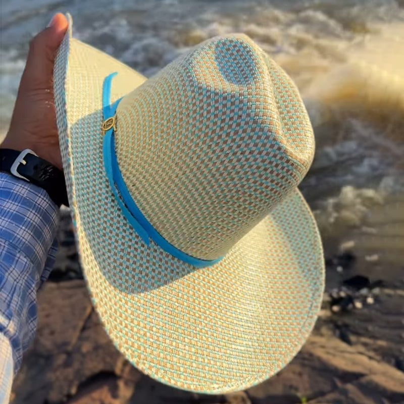 Casual Hand-woven Wide-brimmed Cowboy Hat