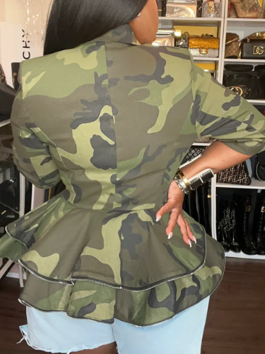 Fashion Camouflage Top