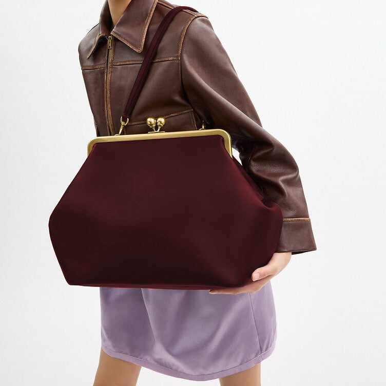 (Upgraded Version)-Large Kisslock Frame Bag