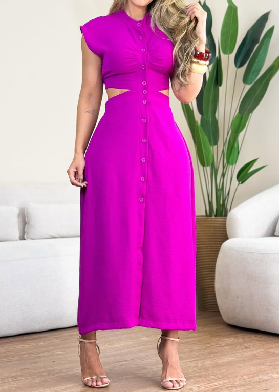 Chic Cutout Midi Dress