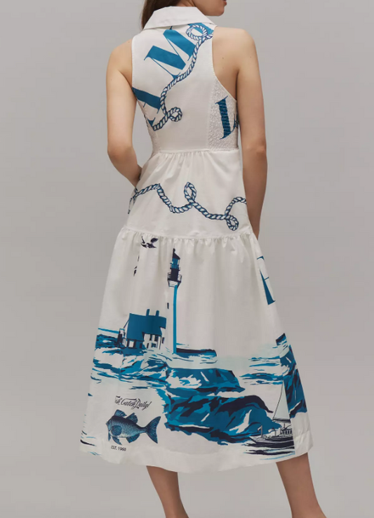 Adjustable Sleeveless Midi Dress