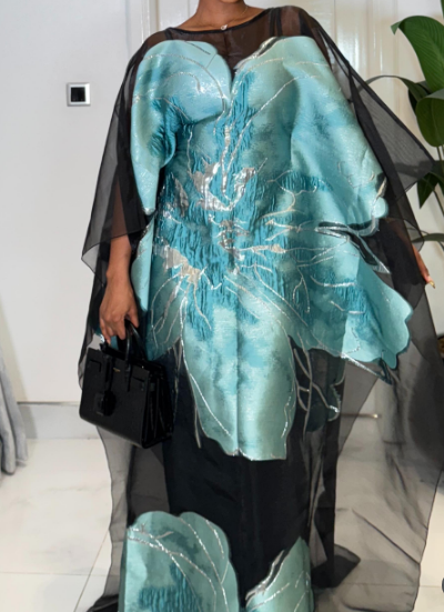 Demure Flower Maxi Dress