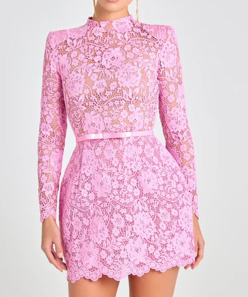 Lace Cut-out Two-piece Dress