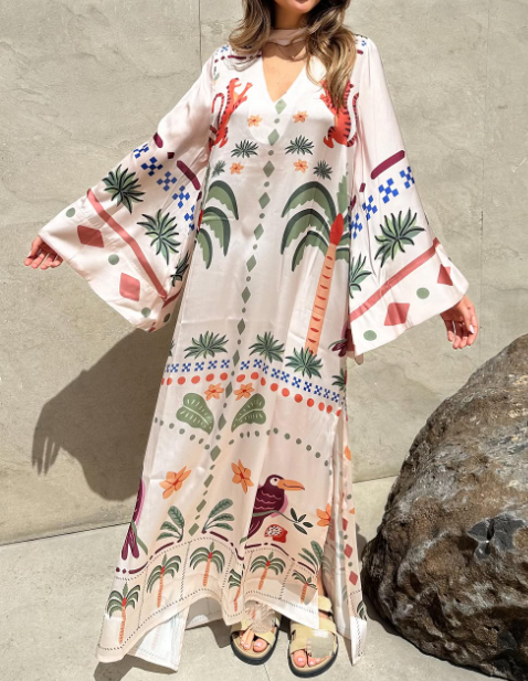 Elegant Printed Caftan