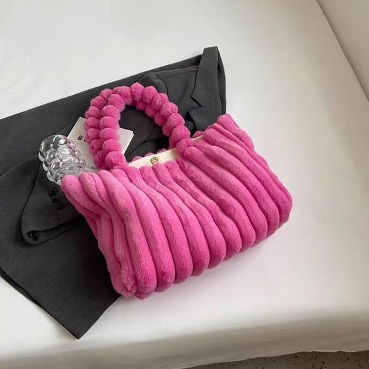 Chic Plush Tote Bag