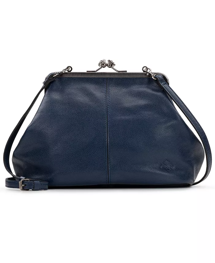 (⏰Last Day Promotion $10 OFF)-Classic Kiss-lock Closure Adorned Leather Bag
