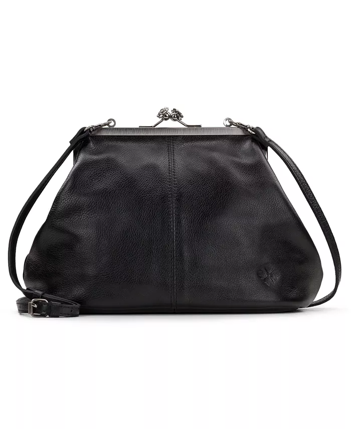 (⏰Last Day Promotion $10 OFF)-Classic Kiss-lock Closure Adorned Leather Bag