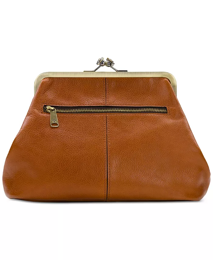 (⏰Last Day Promotion $10 OFF)-Classic Kiss-lock Closure Adorned Leather Bag