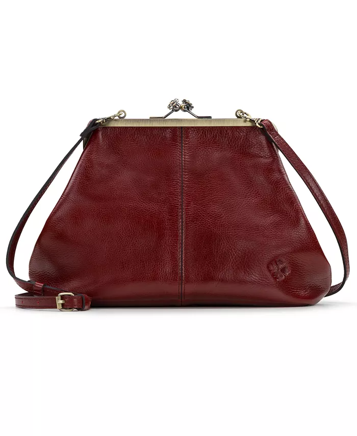 (⏰Last Day Promotion $10 OFF)-Classic Kiss-lock Closure Adorned Leather Bag