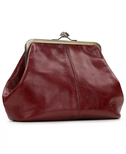 (⏰Last Day Promotion $10 OFF)-Classic Kiss-lock Closure Adorned Leather Bag