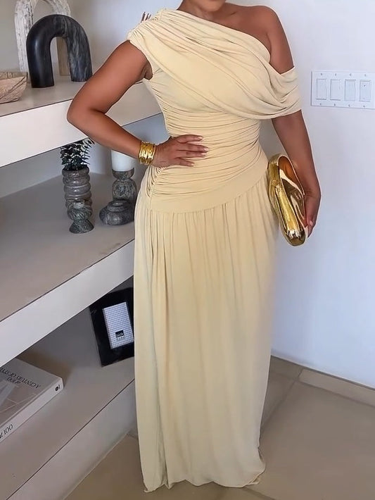 Elegant Off-Shoulder Maxi Dress
