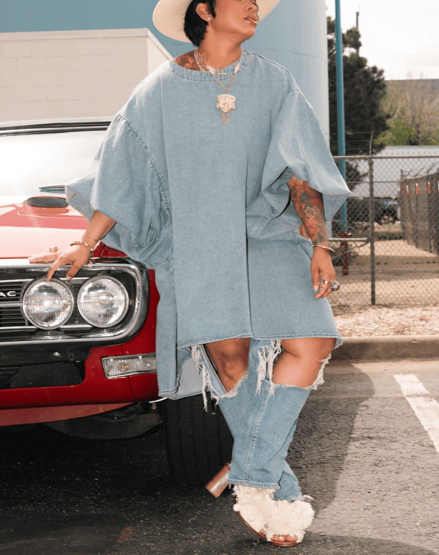 Oversized Smock Blouse