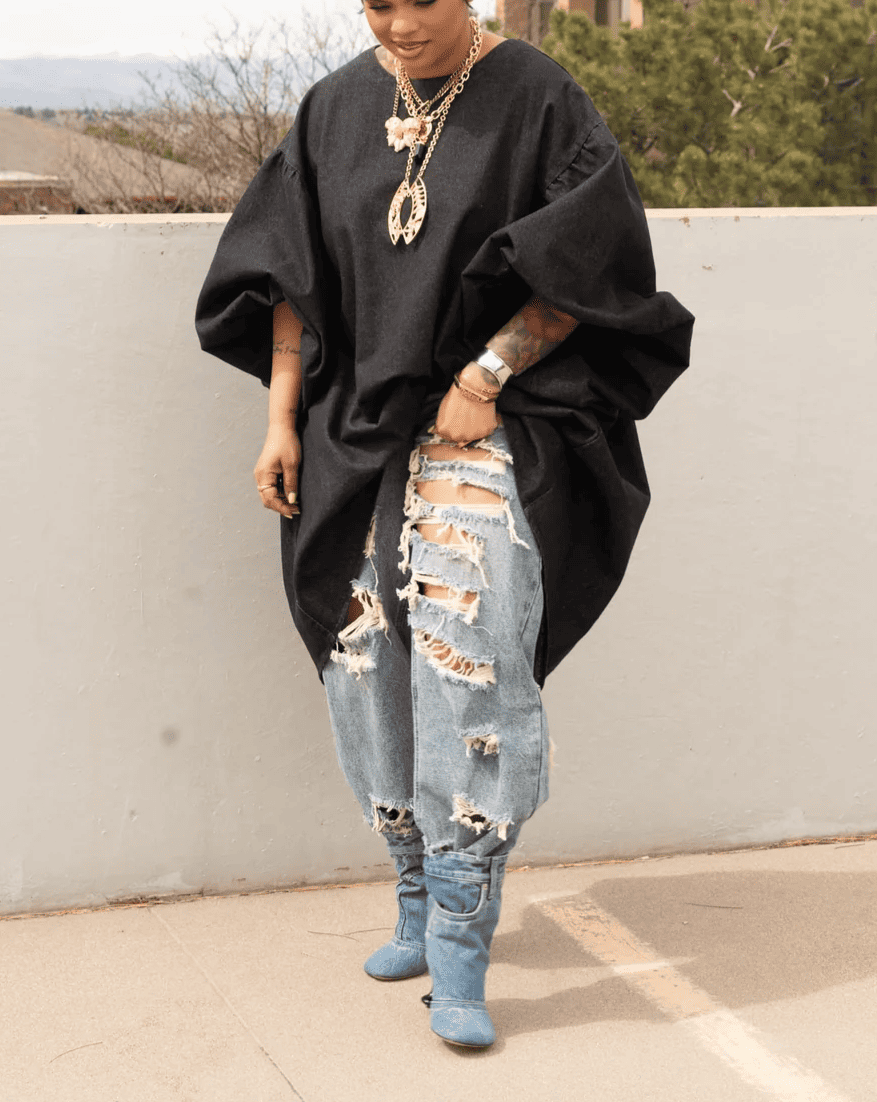 Oversized Smock Blouse