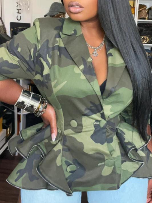 Fashion Camouflage Top