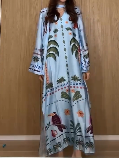 Elegant Printed Caftan